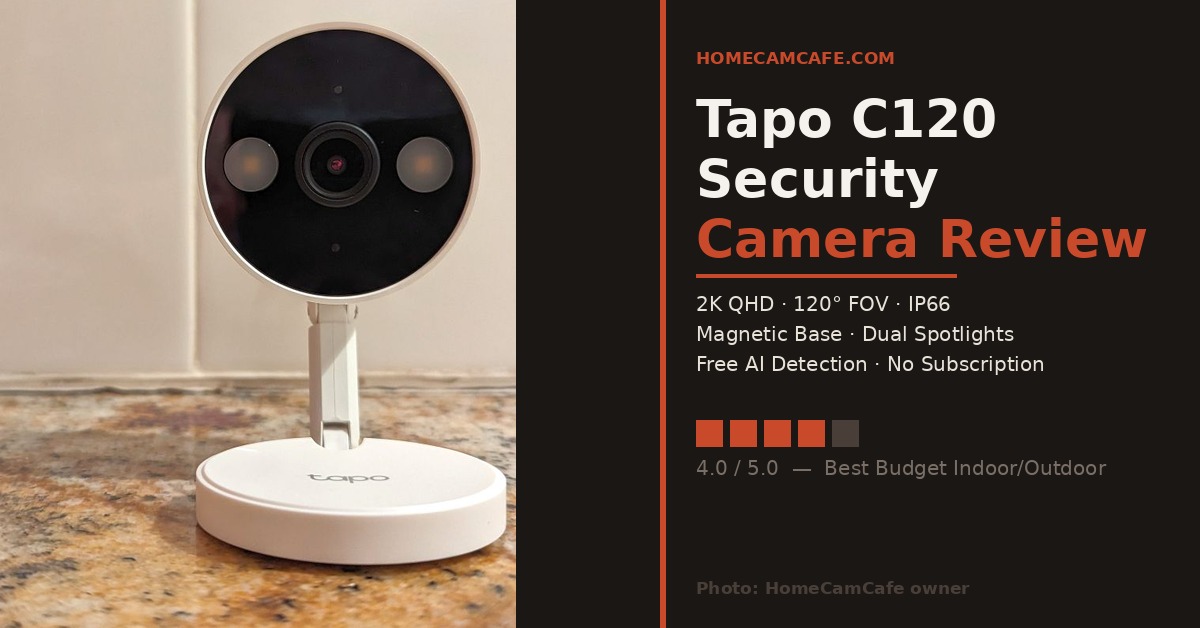 Best Security Cameras With No Subscription (2026) 7 Tapo C120 review by HomeCamCafe